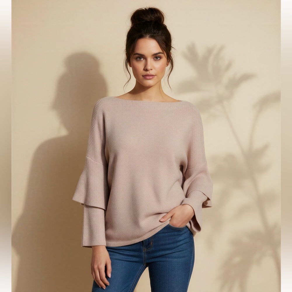 Umgee Blush Pink Women's Pull Over Sweater - Size M